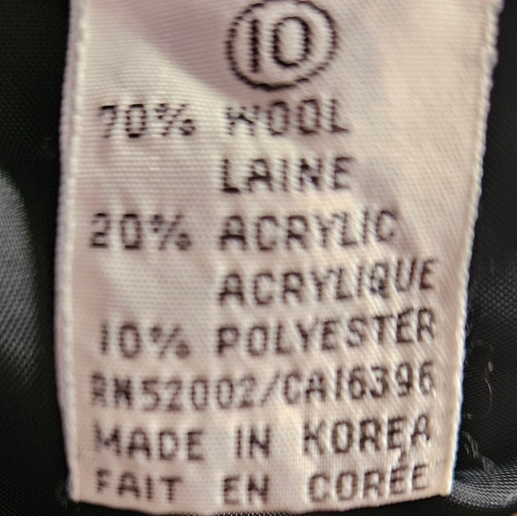 Dana Buchman Womens Brown/Black Houndstooth Jacket With 2 Button Closure Size 10 - Picture 5 of 11